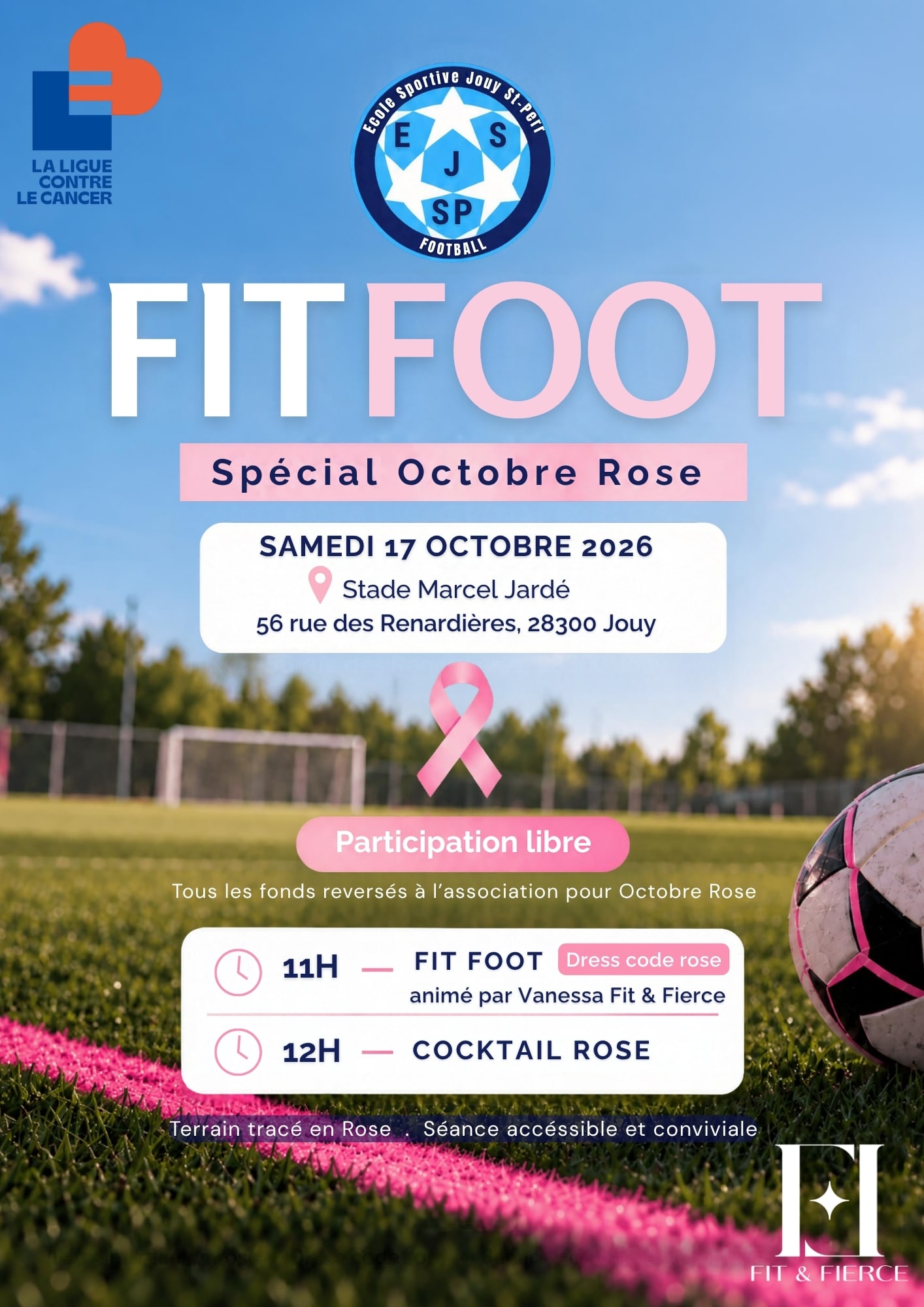 FIT FOOT - Spécial Octobre Rose - ES Jouy Saint-Prest